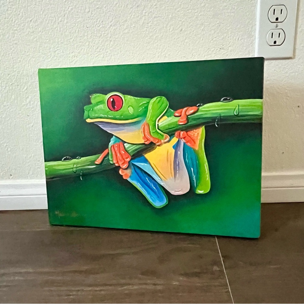 Colorful Frog Canvas Art